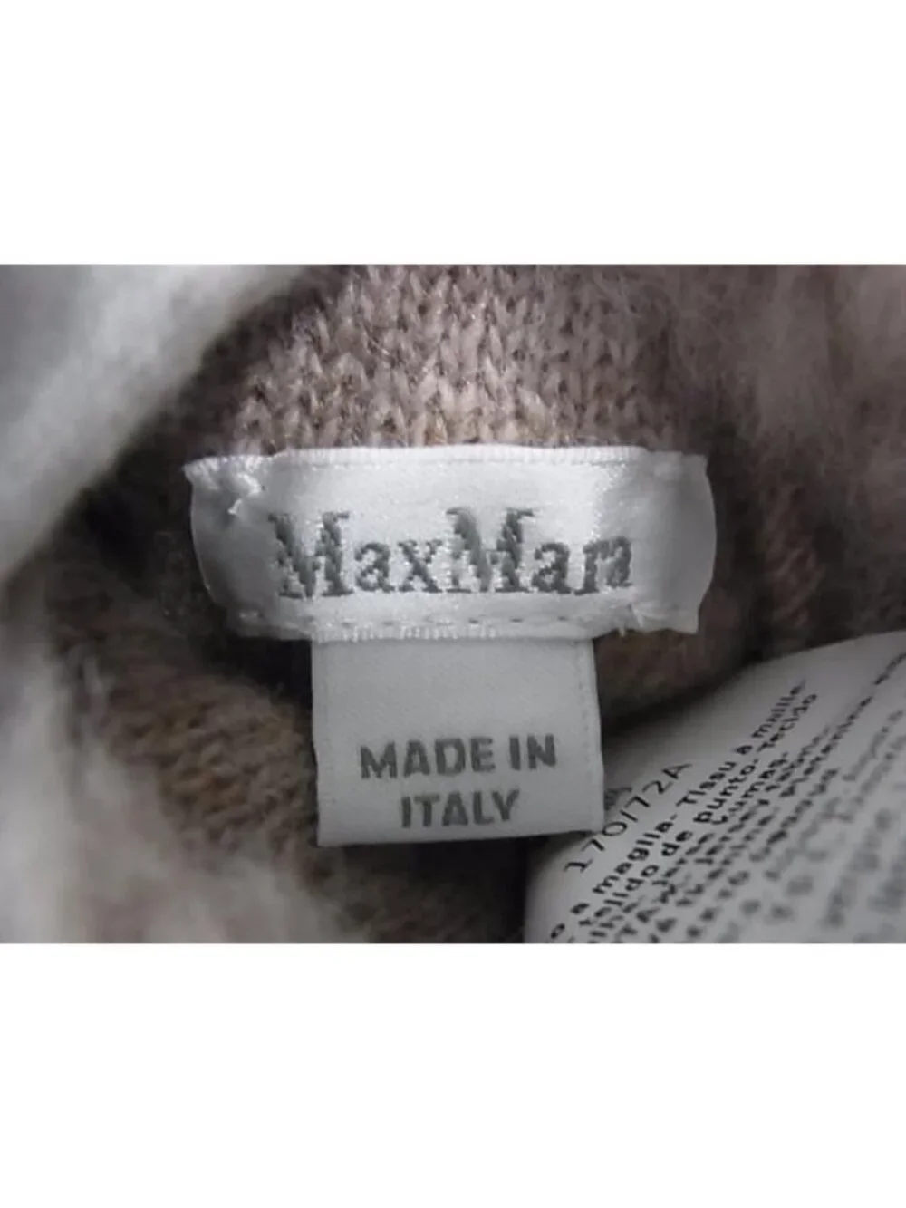 Max Mara Teddy Bear Alpaca Wool Fur Mittens ML Light Beche Gloves